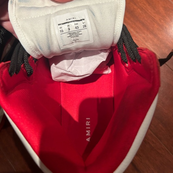 AMIRI Skeleton high top shoes sneaker streetwear red and black Amiri shoes - Picture 8 of 12